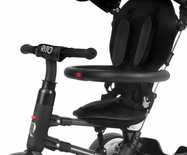 Triratukas QPLAY Rito Black – modernus, saugus ir patogus vaikams