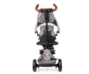 Qplay triratukas Rito Deluxe Rubber Grey – modernus ir patogus pasirinkimas vaikams