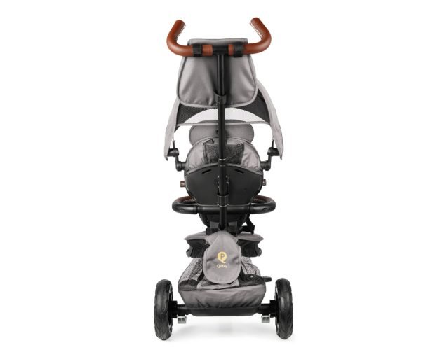 Qplay triratukas Rito Deluxe Rubber Grey – modernus ir patogus pasirinkimas vaikams