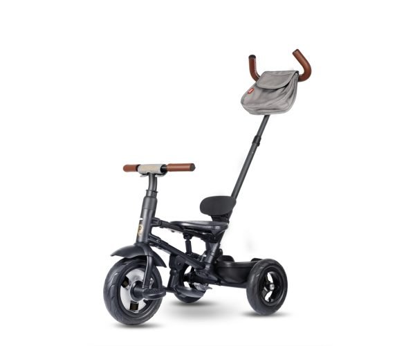 Qplay triratukas Rito Deluxe Rubber Grey – modernus ir patogus pasirinkimas vaikams