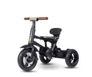 Qplay triratukas Rito Deluxe Rubber Grey – modernus ir patogus pasirinkimas vaikams