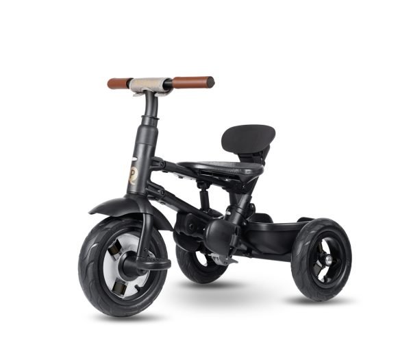Qplay triratukas Rito Deluxe Rubber Grey – modernus ir patogus pasirinkimas vaikams