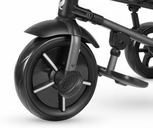 Triratukas QPLAY Rito Star Black su lengvai sulankstomu mechanizmu