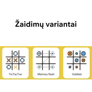 Kryžiukai nuliukai – interaktyvus Giiker Tik Tak Toe žaidimas