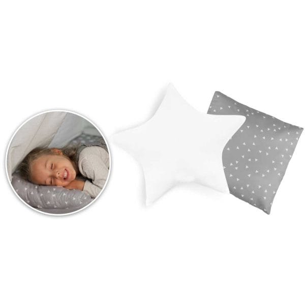 Vaikiška palapinė-namelis su lempute Nukido, pilka Vaikiška palapinė-namelis su lempute Nukido, pilka