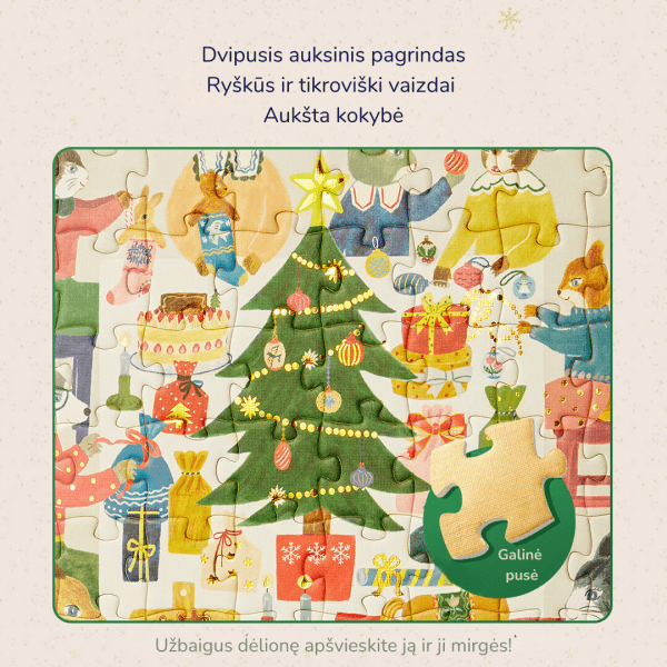Dėlionė Kalėdų vakaras pašto dėžutėje Dėlionė Kalėdų vakaras pašto dėžutėje
