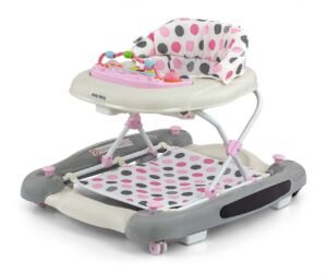 Vaikštynė kūdikiams Milly Mally Patrol Plus Pastel Dots – su supimo funkcija ir žaidimų moduliu