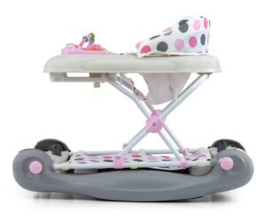 Vaikštynė kūdikiams Milly Mally Patrol Plus Pastel Dots – su supimo funkcija ir žaidimų moduliu