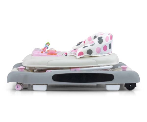 Vaikštynė kūdikiams Milly Mally Patrol Plus Pastel Dots – su supimo funkcija ir žaidimų moduliu