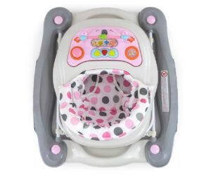 Vaikštynė kūdikiams Milly Mally Patrol Plus Pastel Dots – su supimo funkcija ir žaidimų moduliu