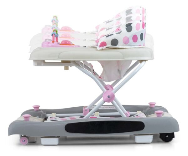 Vaikštynė kūdikiams Milly Mally Patrol Plus Pastel Dots – su supimo funkcija ir žaidimų moduliu