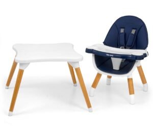 Maitinimo kėdutė kūdikiams M&M 2in1 Malmo Navy – reguliuojama ir daugiafunkcė kėdutė