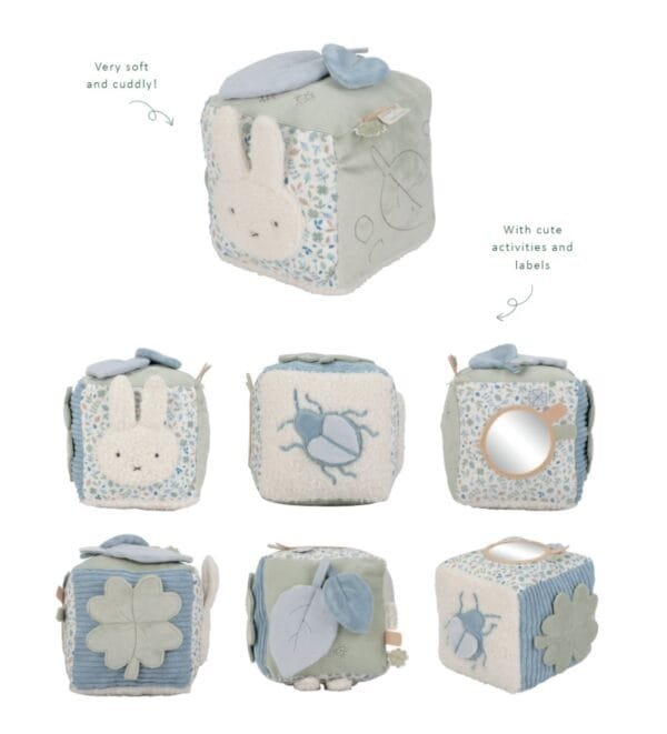 Little Dutch Minkštas lavinamasis kubas Lucky leaves