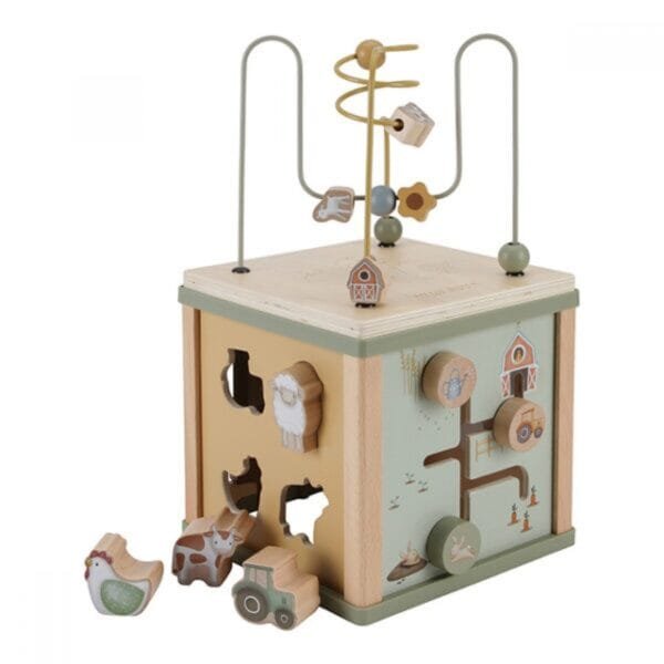 LITTLE DUTCH Medinis, lavinamasis kubas Mažasis Ūkis