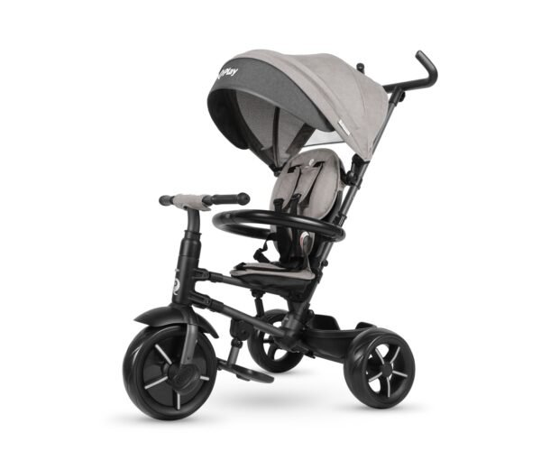 Qplay Triratukas Rito Star Grey – modernus ir saugus triratukas vaikams