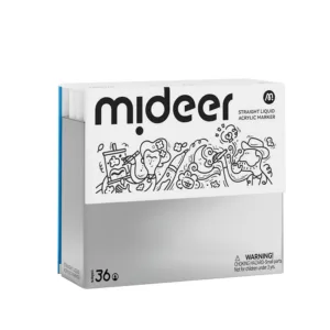 Akriliniai markeriai su skysto rašalo užpildu minkštu antgaliu - 36 spalvos