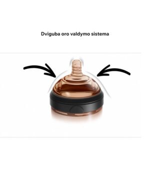 HEORSHE kūdikių buteliukas 240 ml Juodas