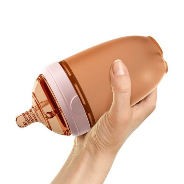 HEORSHE rožinis buteliukas su čiulptuku 240ml